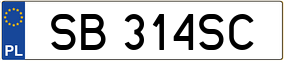 Trailer License Plate
